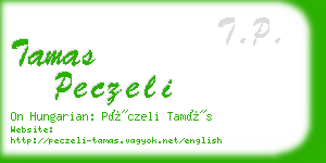 tamas peczeli business card
